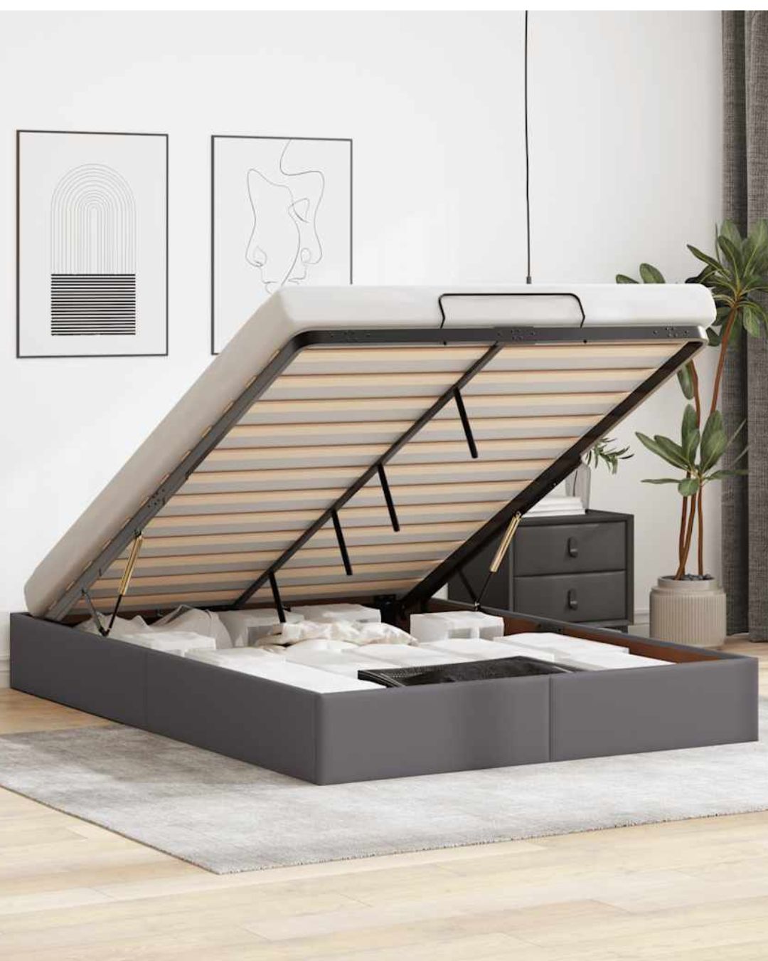 Lit coffre ottoman avec rangement