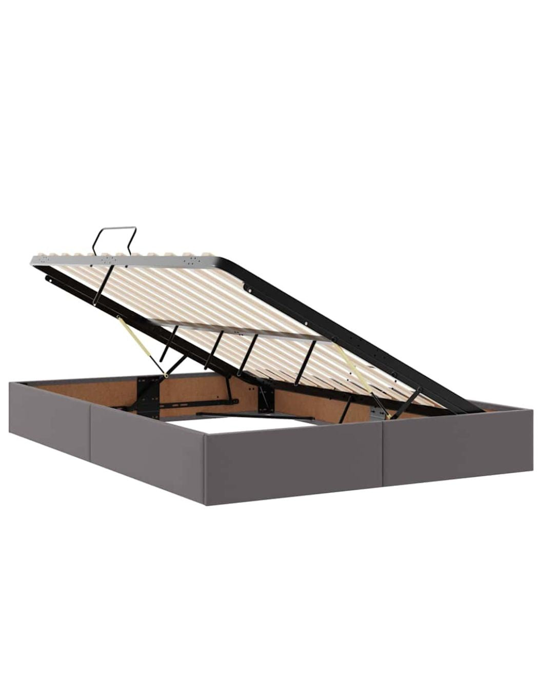 Lit coffre simili cuir avec matelas