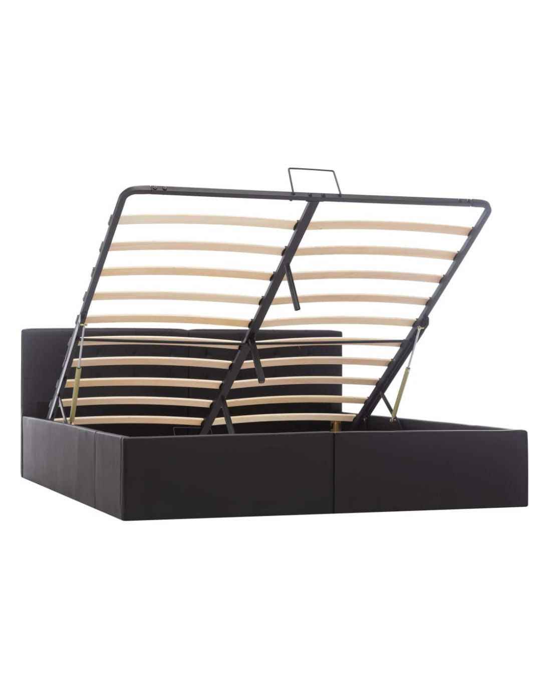 Lit coffre hydraulique simili cuir